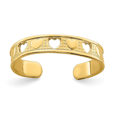 14K gold heart ring