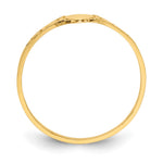14K Polished Oval Baby Signet Ring view