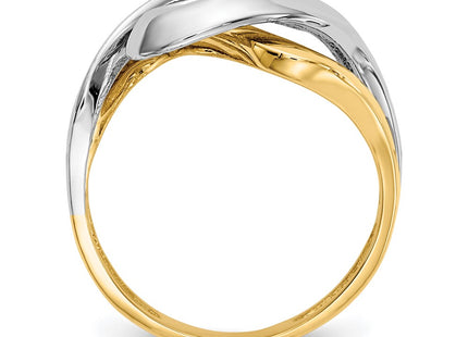 14k Two-tone Rings Style K3858 - Classique Jewelry Inc.