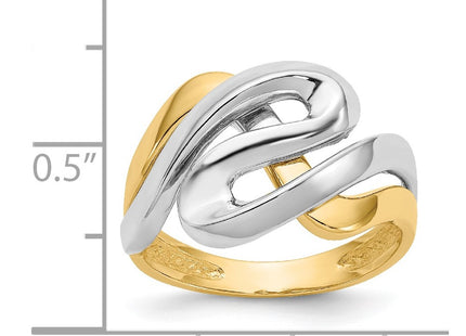 14k Two-tone Rings Style K3858 - Classique Jewelry Inc.