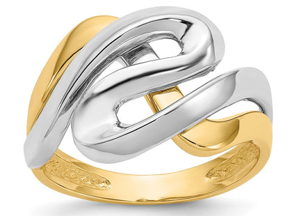14k Two-tone Rings Style K3858 - Classique Jewelry Inc.