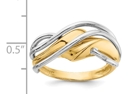 14k Two-tone Rings Style K3859 - Classique Jewelry Inc.