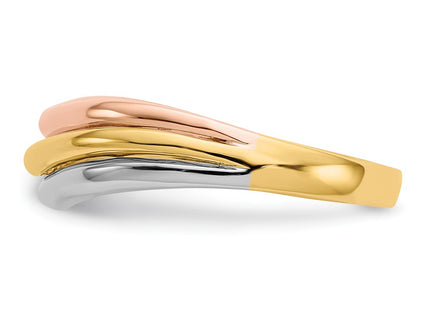 14k Tri-Color Rings Style K3864 - Classique Jewelry Inc.