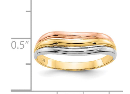 14k Tri-Color Rings Style K3864 - Classique Jewelry Inc.