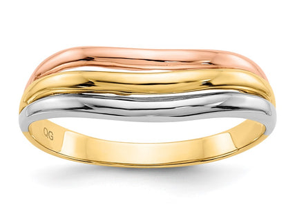 14k Tri-Color Rings Style K3864 - Classique Jewelry Inc.