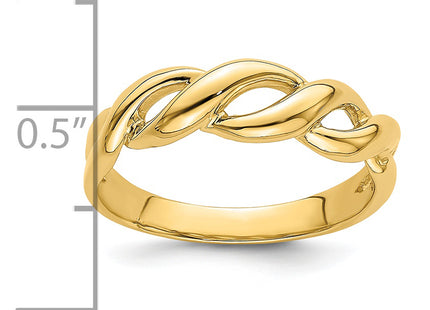 14K Freeform Knot Ring