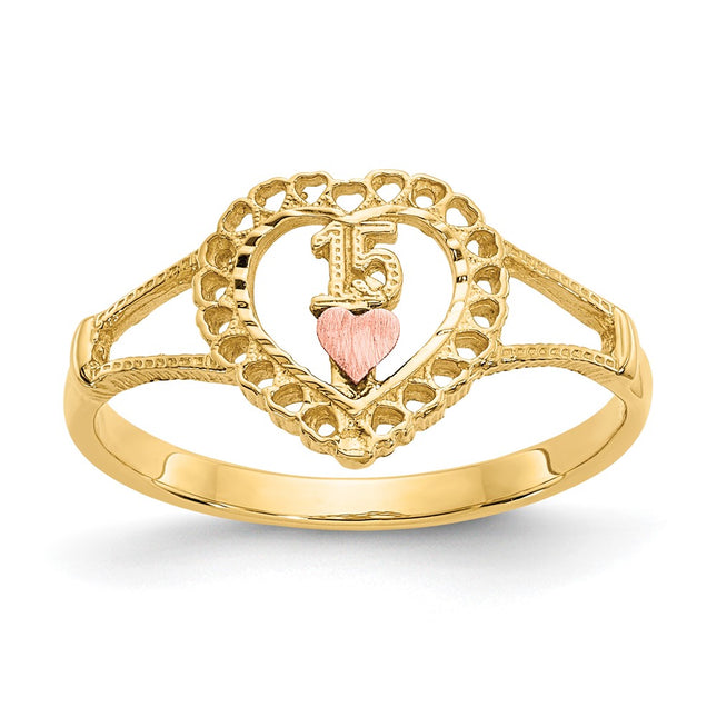 14k Two-tone Rings Style K3883 - Classique Jewelry Inc.