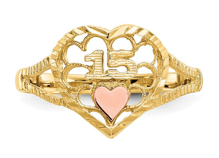 14k Two-tone Rings Style K3886 - Classique Jewelry Inc.