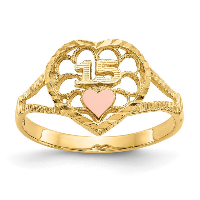 14k Two-tone Rings Style K3886 - Classique Jewelry Inc.