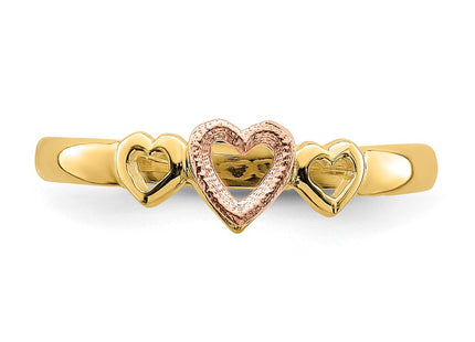 14k Two-tone Rings Style K3899 - Classique Jewelry Inc.