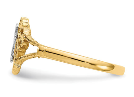 14k Two-tone Rings Style K3939 - Classique Jewelry Inc.