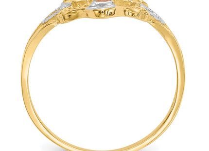 14k Two-tone Rings Style K3944 - Classique Jewelry Inc.