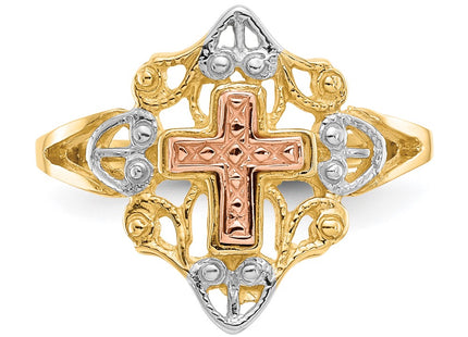 14k Two-tone Rings Style K3944 - Classique Jewelry Inc.