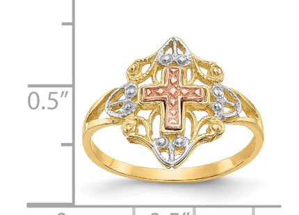 14k Two-tone Rings Style K3944 - Classique Jewelry Inc.