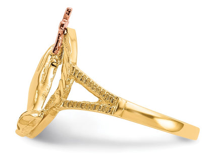 14k Two-tone Rings Style K3965 - Classique Jewelry Inc.