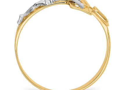 14k Two-tone Rings Style K3971 - Classique Jewelry Inc.