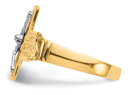 14k Two-tone Rings Style K3971 - Classique Jewelry Inc.