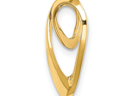 14K gold heart chain, alternate view