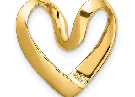14K gold heart chain, another view