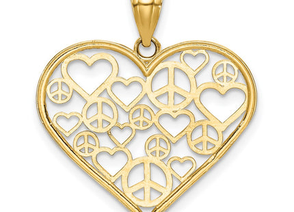 14k Yellow Gold Pendants Style K3991 - Classique Jewelry Inc.