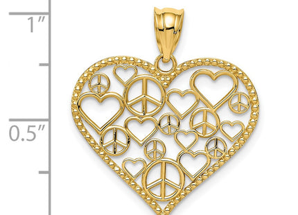 14k Yellow Gold Pendants Style K3991 - Classique Jewelry Inc.