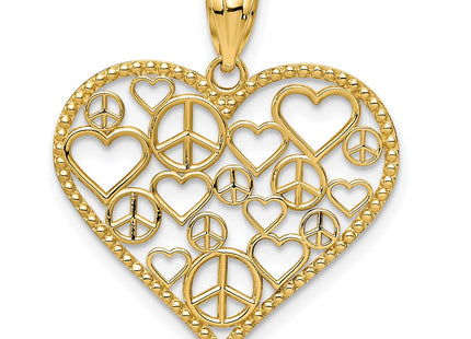 14k Yellow Gold Pendants Style K3991 - Classique Jewelry Inc.