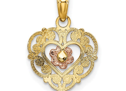 14k Two-tone Pendants Style K4012 - Classique Jewelry Inc.