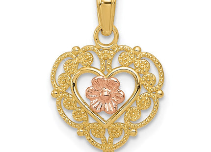14k Two-tone Pendants Style K4012 - Classique Jewelry Inc.