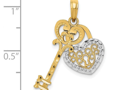 14k Yellow & Rhodium Jewelry Style K4034 - Classique Jewelry Inc.