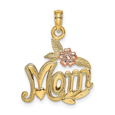 14K gold flower pendant
