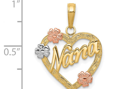 14k Tri-Color Pendants Style K4083 - Classique Jewelry Inc.