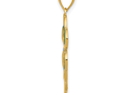 14k Yellow Gold Pendants Style K4099 - Classique Jewelry Inc.