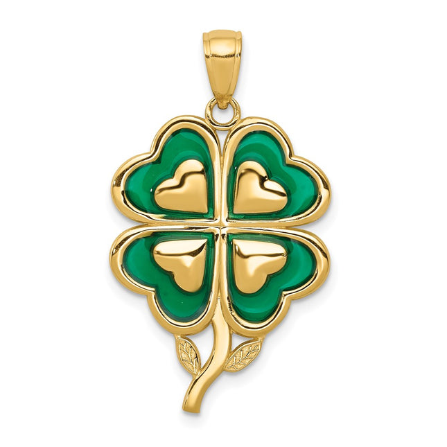 14k Yellow Gold Pendants Style K4099 - Classique Jewelry Inc.