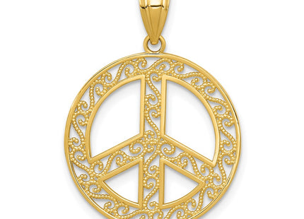 14k Yellow Gold Pendants Style K4105 - Classique Jewelry Inc.