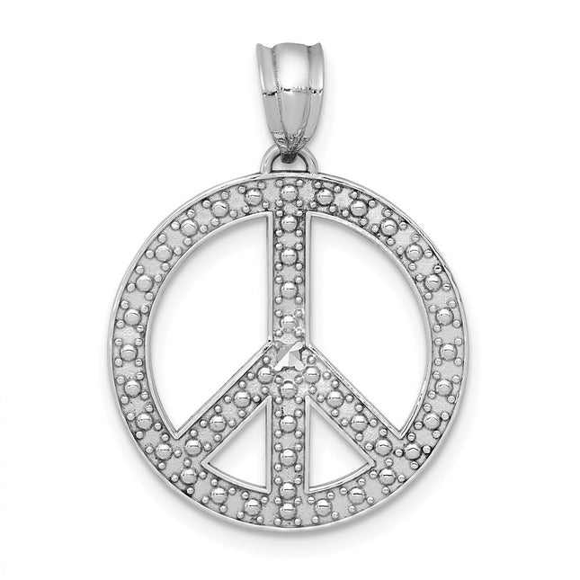 14k White Gold Pendants Style K4106 - Classique Jewelry Inc.