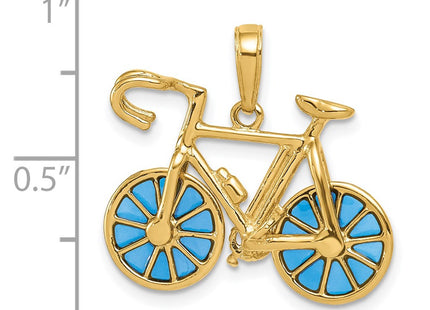 14k Yellow Gold Pendants Style K4143 - Classique Jewelry Inc.