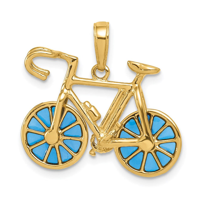 14k Yellow Gold Pendants Style K4143 - Classique Jewelry Inc.