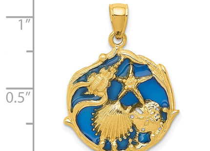 14k Yellow Gold Pendants Style K4166 - Classique Jewelry Inc.