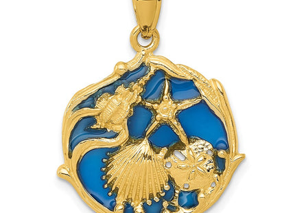 14k Yellow Gold Pendants Style K4166 - Classique Jewelry Inc.