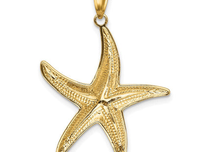 14K with White Rhodium Starfish Pendant (Style K4175)
