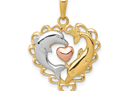 14k Two-tone Pendants Style K4188 - Classique Jewelry Inc.