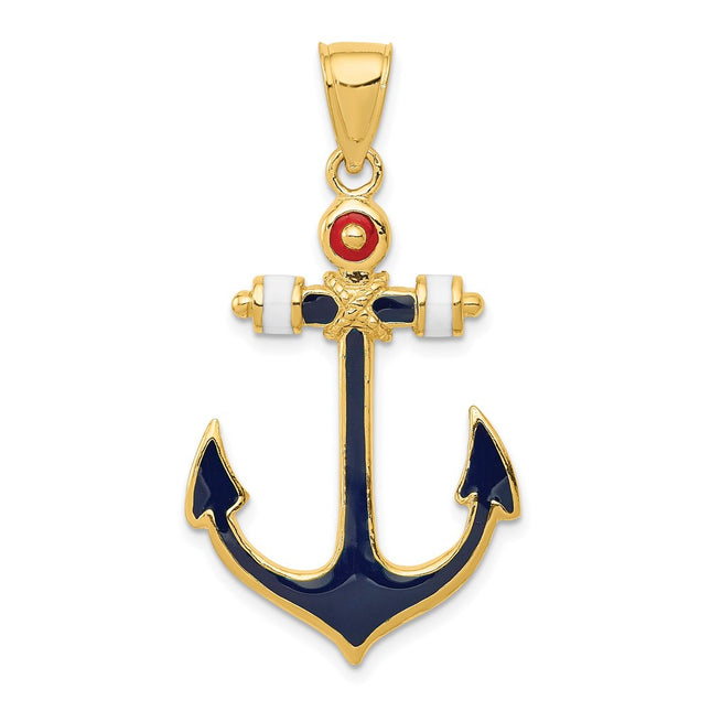14k Yellow Gold Pendants Style K4201 - Classique Jewelry Inc.