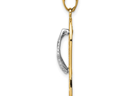 14k Two-tone Pendants Style K4205 - Classique Jewelry Inc.