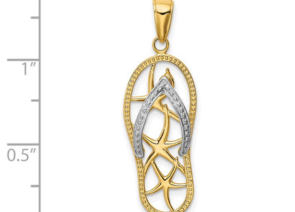 14k Two-tone Pendants Style K4205 - Classique Jewelry Inc.