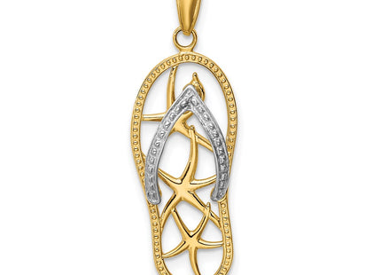 14k Two-tone Pendants Style K4205 - Classique Jewelry Inc.