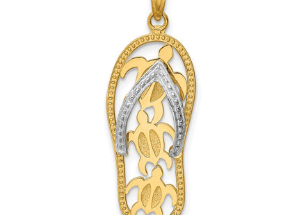 14k Two-tone Pendants Style K4206 - Classique Jewelry Inc.