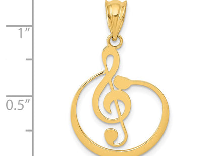 14k Yellow Gold Pendants Style K4301 - Classique Jewelry Inc.