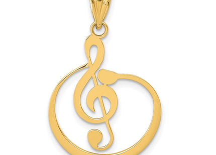 14k Yellow Gold Pendants Style K4301 - Classique Jewelry Inc.