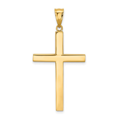 14K gold cross pendant