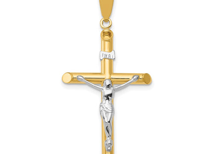14K gold crucifix pendant